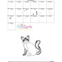 Himalayan Cat Applique Design Pattern-3