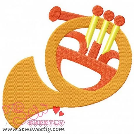 Music Instrument-2 Embroidery Design Pattern-1