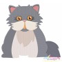 Persian Cat Embroidery Design Pattern-1