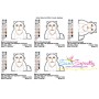 Persian Cat Applique Design Pattern-2