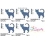 Russian Blue Cat Embroidery Design Pattern-2