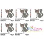Scottish Fold Cat Embroidery Design Pattern-2