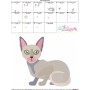 Sphynx Cat Embroidery Design Pattern-3