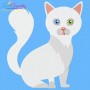 Turkish Angora Cat Embroidery Design Pattern-1