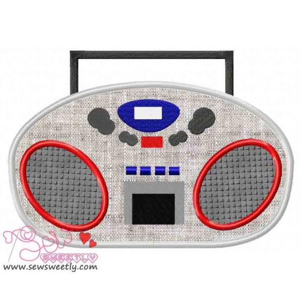 Music System Applique Design Pattern-1