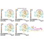 Girl and Umbrella-5 Embroidery Design Pattern-2