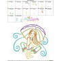Girl and Umbrella-5 Embroidery Design Pattern-3