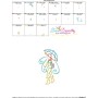 Girl and Umbrella-3 Embroidery Design Pattern-3