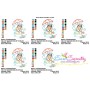 Girl and Umbrella-4 Embroidery Design Pattern-2