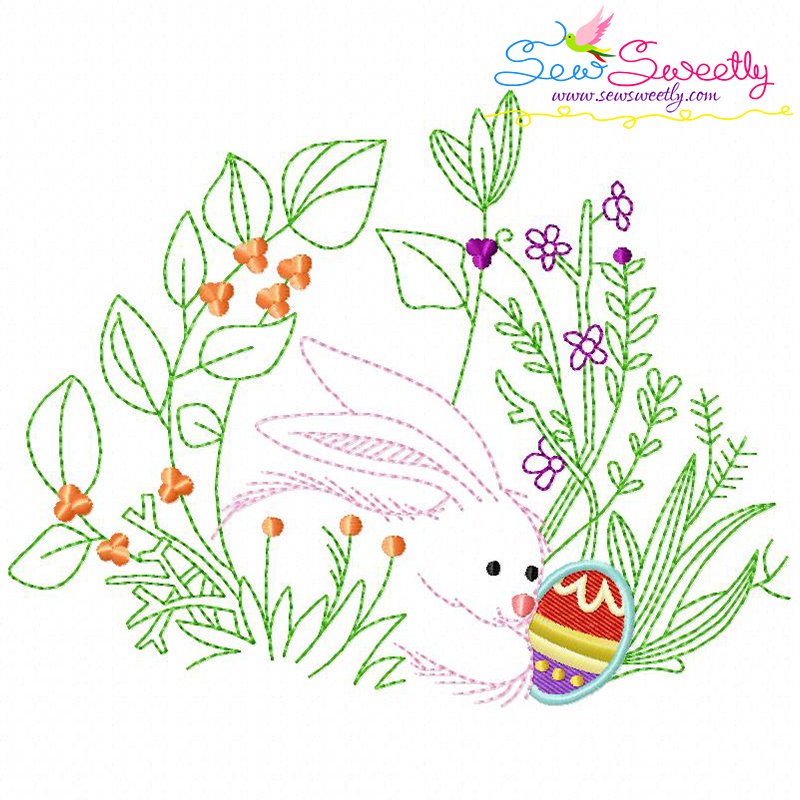 Bunny easter egg hidden in the garden6 wilsonagirardj design  sew sweetly