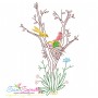 Easter Eggs Hidden In The Garden Embroidery Design Bundle-2