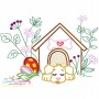 Easter Eggs Hidden In The Garden Embroidery Design Bundle-4