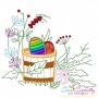 Easter Eggs Hidden In The Garden Embroidery Design Bundle-11