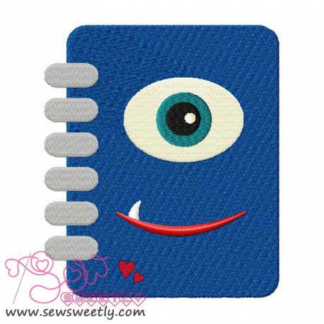 Monster Diary Embroidery Design Pattern-1