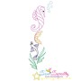 Vintage Stitch Seahorse-5 Embroidery Design Pattern-1