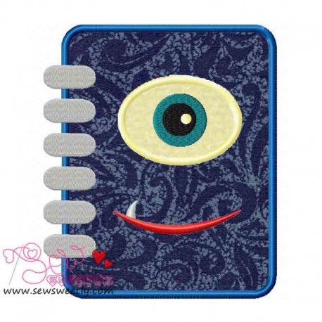 Monster Diary Applique Design Pattern-1