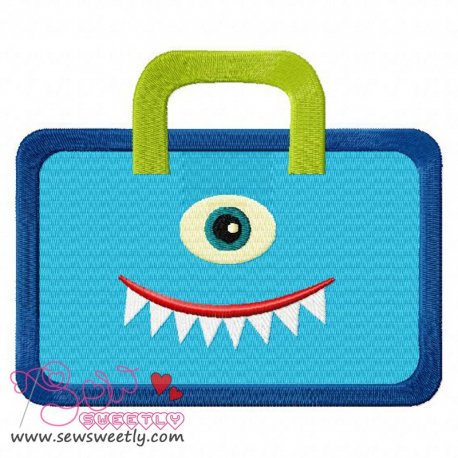 Monster Bag Embroidery Design Pattern-1