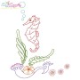 Vintage Stitch Seahorses Embroidery Design Bundle-6