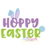 Hoppy Easter Lettering Easter Embroidery Design Pattern-1