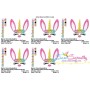 Unicorn Bunny Flowers Easter Embroidery Design Pattern-2