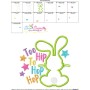 Too Hip to Hop Hop Bunny Easter Applique Design Pattern-3