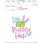 Do The Bunny Hop Easter Embroidery Design Pattern-3