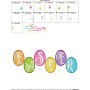 Easter Eggs Wording Embroidery Design Pattern-3