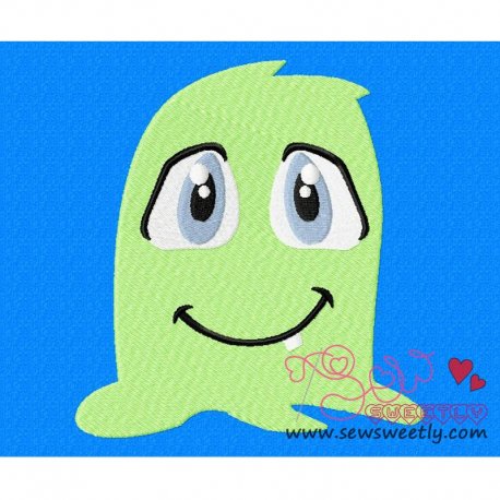 Green Monster-2 Embroidery Design Pattern-1