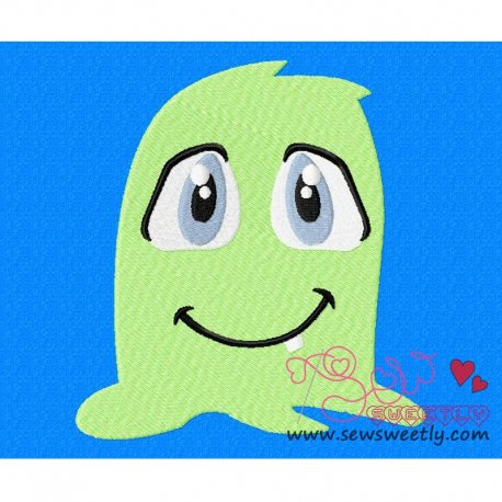 Green Monster-2 Embroidery Design- 1