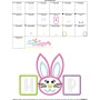 Hop Bunny Wording Applique Design Pattern-3