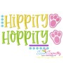 Hippity Hoppity Easter Lettering Embroidery Design Pattern-1