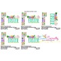 Floral Easter Wording Lettering Embroidery Design Pattern-2