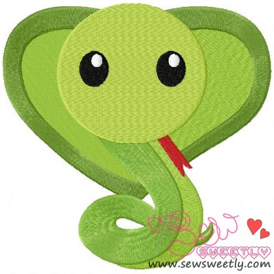 Cute Snake Embroidery Design Pattern-1