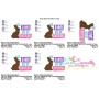 The Bunny Has The Chocolate Lettering Embroidery Design Pattern-2