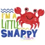 I'm a Little Snappy Crab Lettering Applique Design Pattern-1