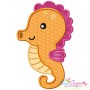 Cute Baby Seahorse Applique Design Pattern-1