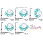 Girl Octopus Applique Design Pattern-2