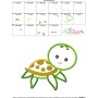 Cute Sea Turtle Applique Design Pattern-3