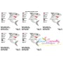 Cute Shark Machine Embroidery Design Pattern-2