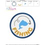 Fishing Badge Machine Embroidery Design Pattern-3