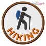 Hiking Badge Applique Design Pattern-1