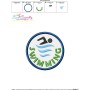 Swimming Badge Machine Embroidery Design Pattern-3