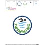 Swimming Badge Applique Design Pattern-3