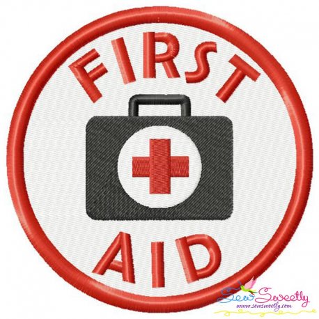 First Aid Badge Machine Embroidery Design Pattern