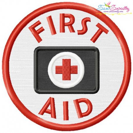 First Aid Badge Applique Design Pattern