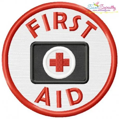 First Aid Badge Applique Design Pattern