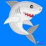 Cute Shark Applique Design Pattern-1