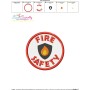Fire Safety Badge Machine Embroidery Design Pattern-3