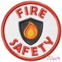 Fire Safety Badge Applique Design Pattern-1