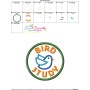 Bird Study Badge Applique Design Pattern-3